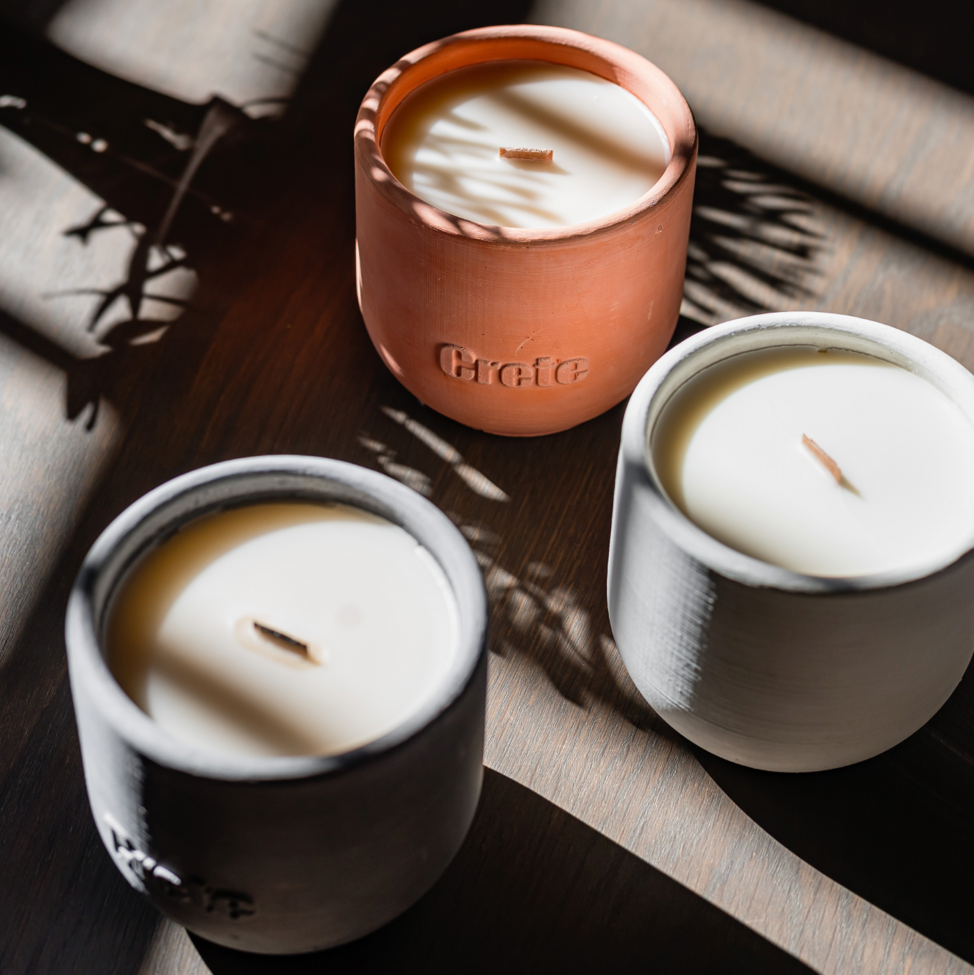 Tulip Cement Vessel Scented Candle