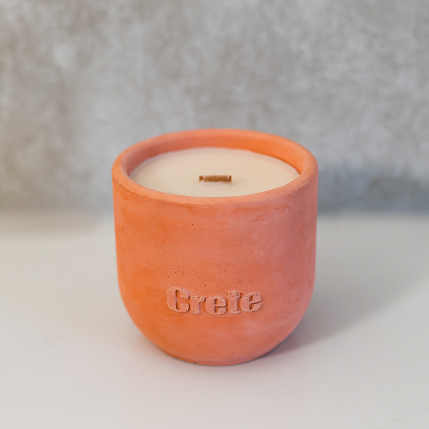 Tulip Cement Vessel Scented Candle