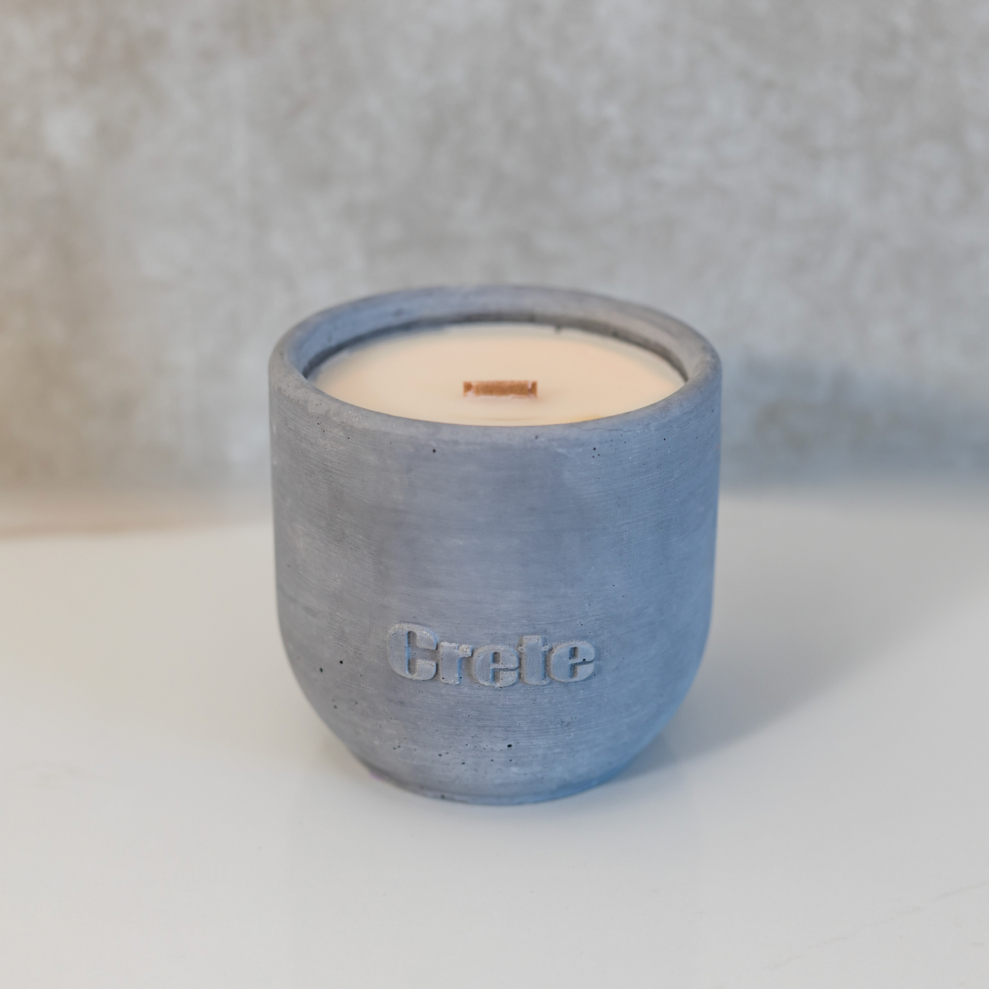 Tulip Cement Vessel Scented Candle